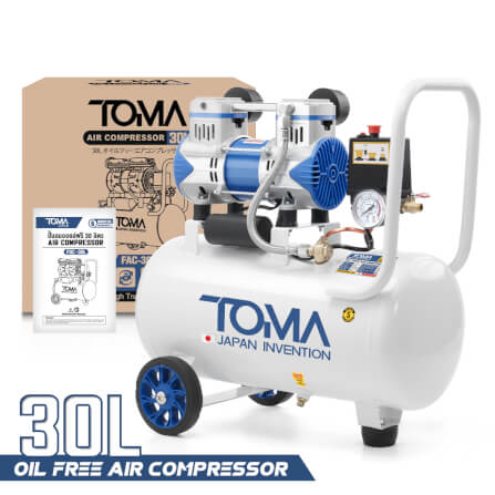 ปั๊มลม OIL FREE TOMA JAPAN รุ่น FAC-30L 30 ลิตร 850 วัตต์_8
